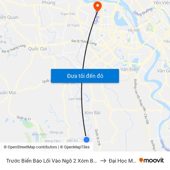 Trước Biển Báo Lối Vào Ngõ 2 Xóm Bãi Thôn Trường Xuân - Tỉnh Lộ 429 to Đại Học Mỏ - Địa Chất map