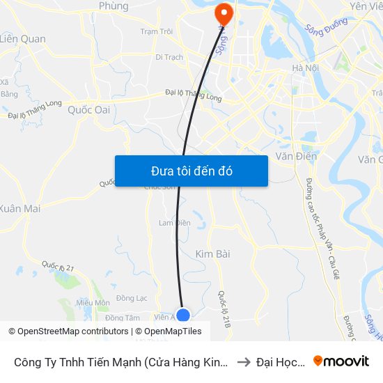 Công Ty Tnhh Tiến Mạnh (Cửa Hàng Kinh Doanh Tôn Tấm Lợp) Thôn Viên Ngoại - Tỉnh Lộ 429 to Đại Học Mỏ - Địa Chất map