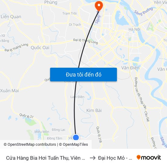 Cửa Hàng Bia Hơi Tuấn Thụ, Viên An - Tỉnh Lộ 429 to Đại Học Mỏ - Địa Chất map