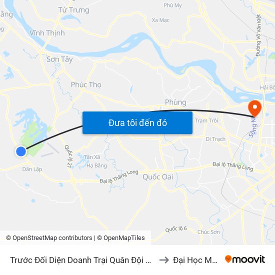 Trước Đối Diện Doanh Trại Quân Đội Nhân Dân Việt Nam 15m, Đt87 to Đại Học Mỏ - Địa Chất map