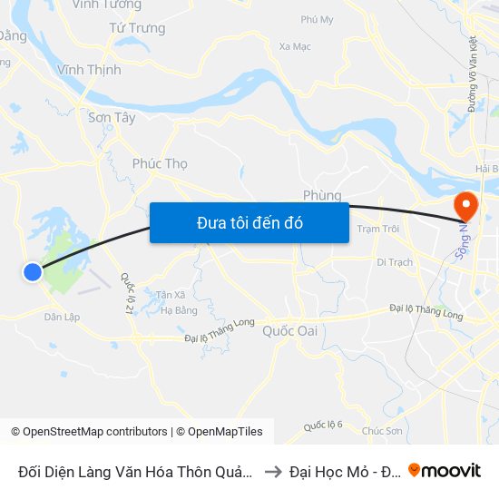 Đối Diện Làng Văn Hóa Thôn Quảng Phúc, Đt87 to Đại Học Mỏ - Địa Chất map