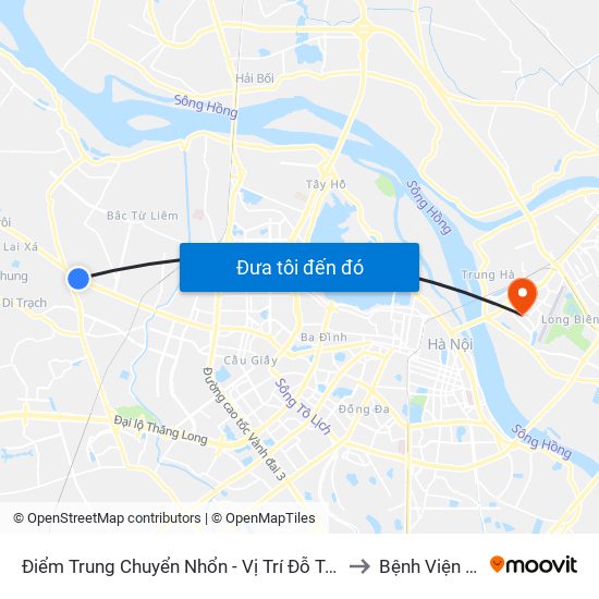 Điểm Trung Chuyển Nhổn - Vị Trí Đỗ Tuyến 20, 29, 32 (Chiều Sơn Tây - Hà Nội)- Đường 32 to Bệnh Viện Đa Khoa Tâm Anh map