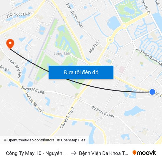 Công Ty May 10 - Nguyễn Văn Linh to Bệnh Viện Đa Khoa Tâm Anh map
