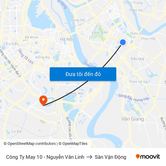 Công Ty May 10 - Nguyễn Văn Linh to Sân Vận Động map