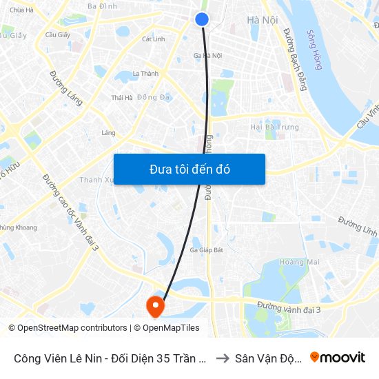 Công Viên Lê Nin - Đối Diện 35 Trần Phú to Sân Vận Động map