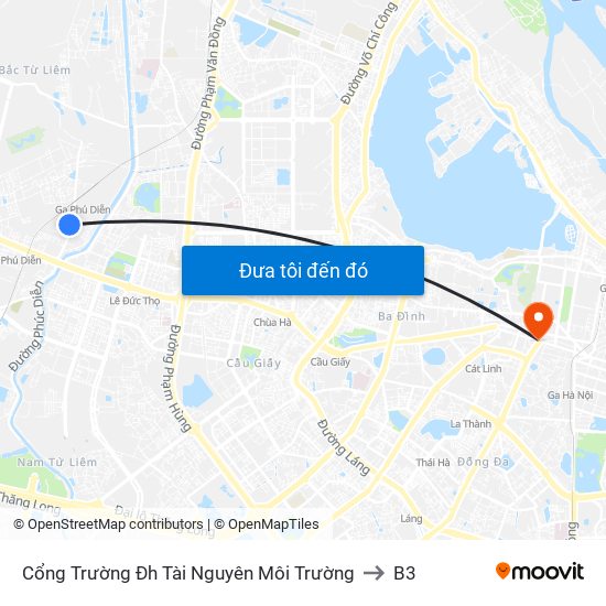 Cổng Trường Đh Tài Nguyên Môi Trường to B3 map