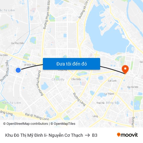 Khu Đô Thị Mỹ Đình Ii- Nguyễn Cơ Thạch to B3 map