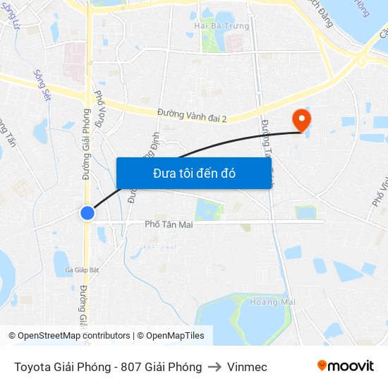 Toyota Giải Phóng - 807 Giải Phóng to Vinmec map