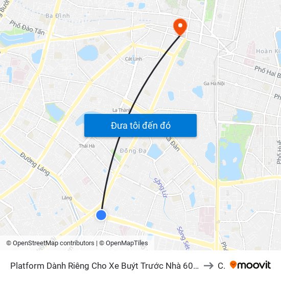 Platform Dành Riêng Cho Xe Buýt Trước Nhà 604 Trường Chinh to C1 map