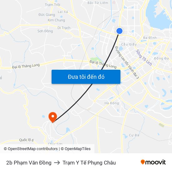 2b Phạm Văn Đồng to Trạm Y Tế Phụng Châu map