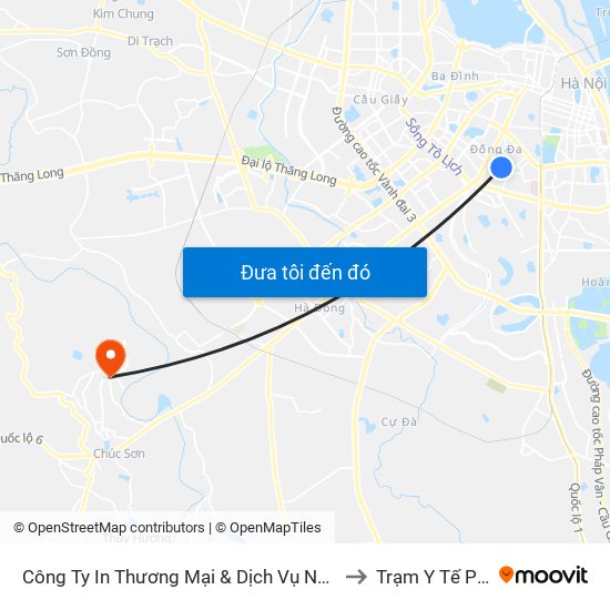 Công Ty In Thương Mại & Dịch Vụ Ngân Hàng - Số 10 Chùa Bộc to Trạm Y Tế Phụng Châu map