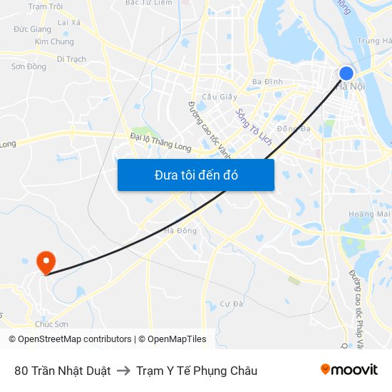 80 Trần Nhật Duật to Trạm Y Tế Phụng Châu map