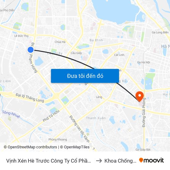 Vịnh Xén Hè Trước Công Ty Cổ Phần Sông Đà 9 - Đường Nguyễn Hoàng to Khoa Chống Nhiễm Khuẩn map