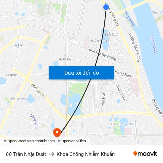 80 Trần Nhật Duật to Khoa Chống Nhiễm Khuẩn map