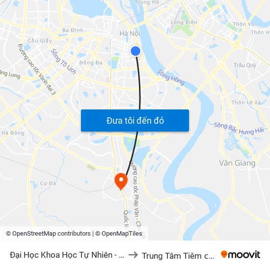 Đại Học Khoa Học Tự Nhiên - 19 Lê Thánh Tông to Trung Tâm Tiêm ᴄhủng Fivevac map