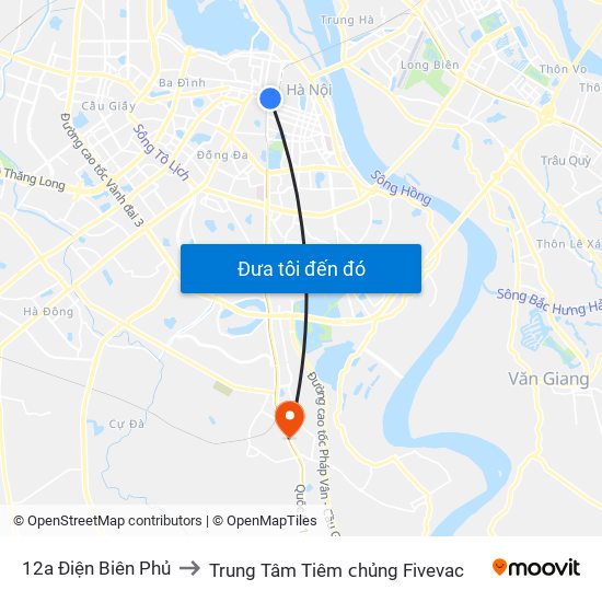 12a Điện Biên Phủ to Trung Tâm Tiêm ᴄhủng Fivevac map