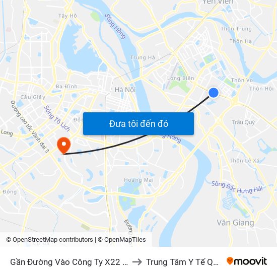 Gần Đường Vào Công Ty X22 - 705 Nguyễn Văn Linh to Trung Tâm Y Tế Quận Thanh Xuân map