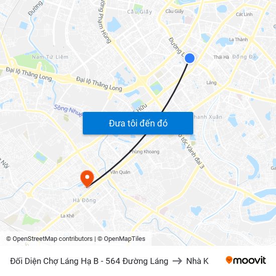 Đối Diện Chợ Láng Hạ B - 564 Đường Láng to Nhà K map