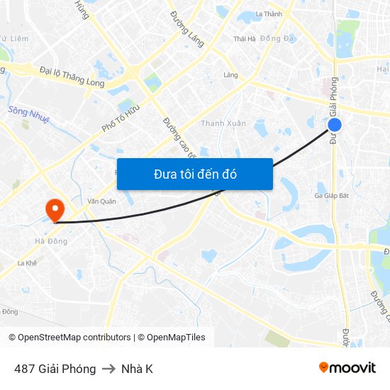 487 Giải Phóng to Nhà K map