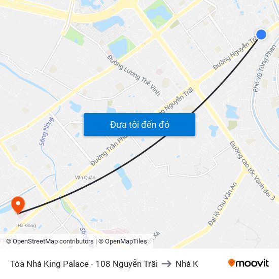 Tòa Nhà King Palace - 108 Nguyễn Trãi to Nhà K map
