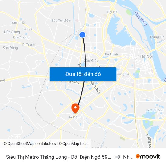 Siêu Thị Metro Thăng Long - Đối Diện Ngõ 599 Phạm Văn Đồng to Nhà K map