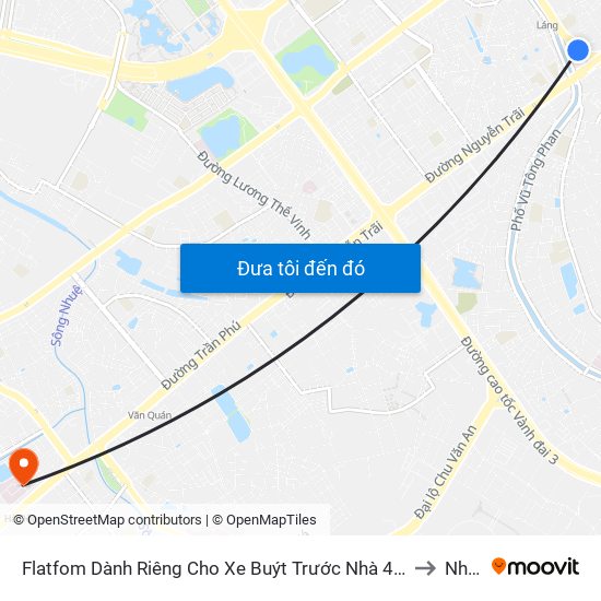 Flatfom Dành Riêng Cho Xe Buýt Trước Nhà 45 Đường Láng to Nhà B map