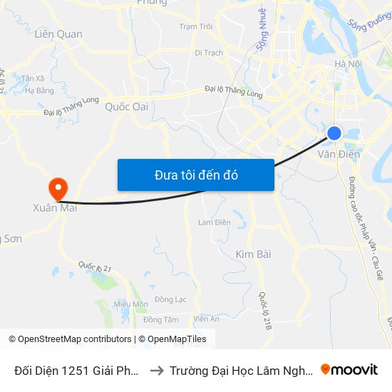 Đối Diện 1251 Giải Phóng to Trường Đại Học Lâm Nghiệp map