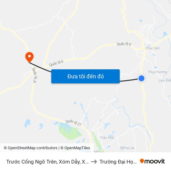 Trước Cổng Ngõ Trên, Xóm Dẫy, Xã Đại Yên 20m - Tỉnh Lộ 419 to Trường Đại Học Lâm Nghiệp map