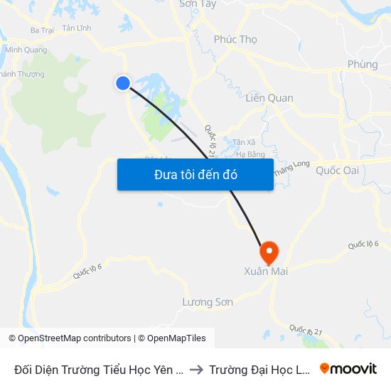 Đối Diện Trường Tiểu Học Yên Bài Khu C, Đt87 to Trường Đại Học Lâm Nghiệp map