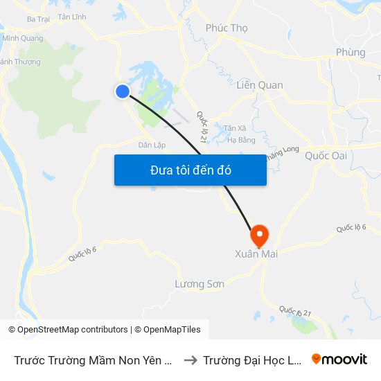 Trước Trường Mầm Non Yên Bài A 40m, Đt87 to Trường Đại Học Lâm Nghiệp map