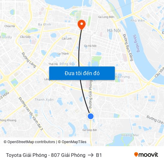 Toyota Giải Phóng - 807 Giải Phóng to B1 map