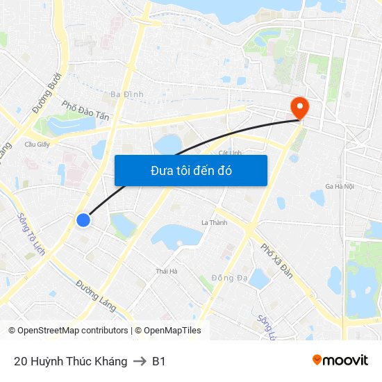 20 Huỳnh Thúc Kháng to B1 map