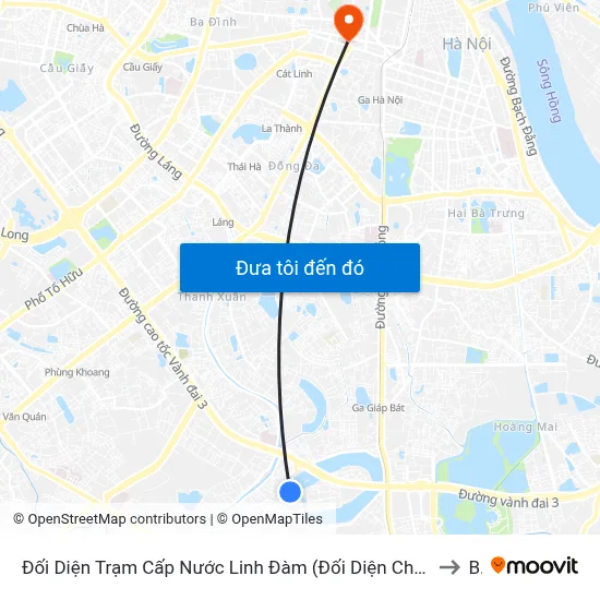 Đối Diện Trạm Cấp Nước Linh Đàm (Đối Diện Chung Cư Hh1c) - Nguyễn Hữu Thọ to B1 map