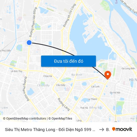 Siêu Thị Metro Thăng Long - Đối Diện Ngõ 599 Phạm Văn Đồng to B1 map