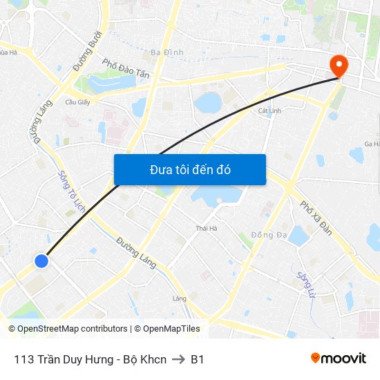 113 Trần Duy Hưng - Bộ Khcn to B1 map