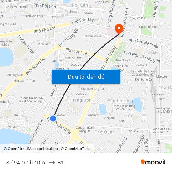 Số 94 Ô Chợ Dừa to B1 map