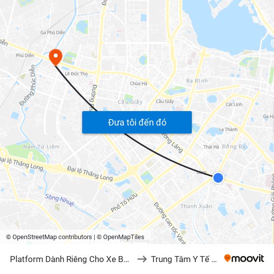 Platform Dành Riêng Cho Xe Buýt Trước Nhà 604 Trường Chinh to Trung Tâm Y Tế Quận Nam Từ Liêm map