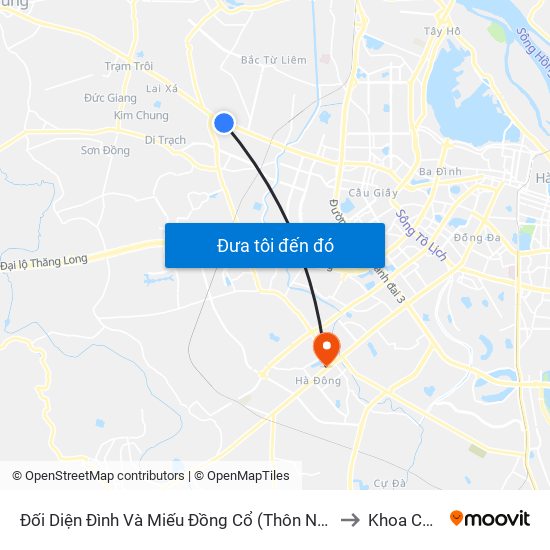 Đối Diện Đình Và Miếu Đồng Cổ (Thôn Nguyên Xá) - Đường 32 to Khoa Cấp Cứu map