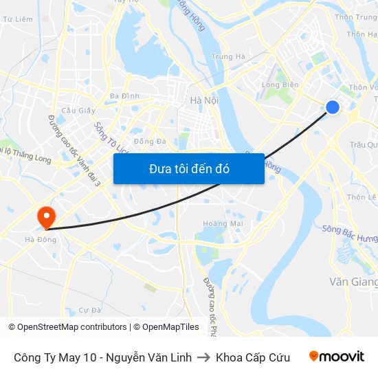Công Ty May 10 - Nguyễn Văn Linh to Khoa Cấp Cứu map