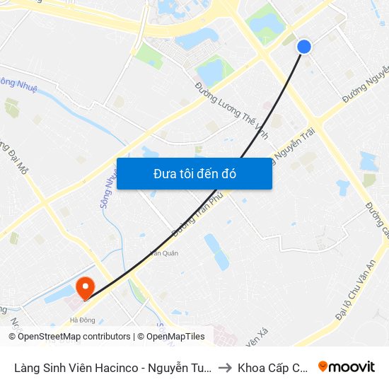 Làng Sinh Viên Hacinco - Nguyễn Tuân to Khoa Cấp Cứu map