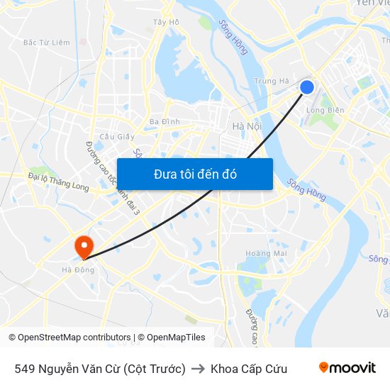 549 Nguyễn Văn Cừ (Cột Trước) to Khoa Cấp Cứu map