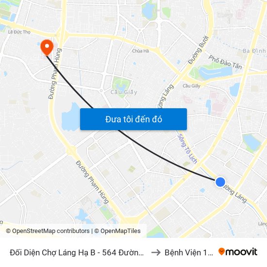 Đối Diện Chợ Láng Hạ B - 564 Đường Láng to Bệnh Viện 19-8 map