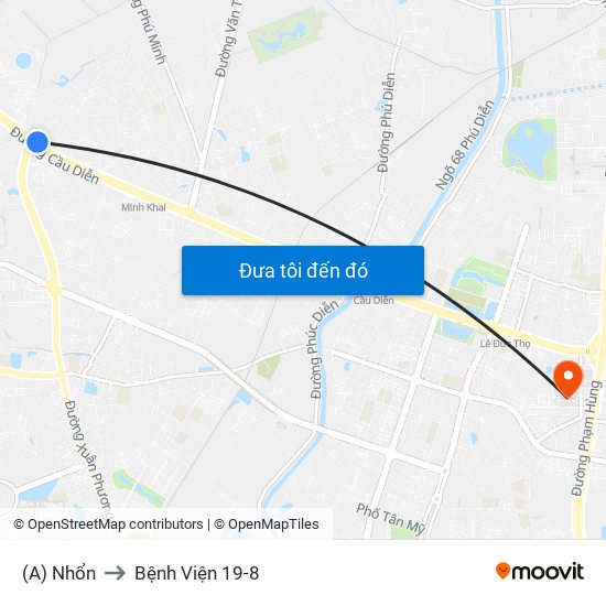 (A) Nhổn to Bệnh Viện 19-8 map