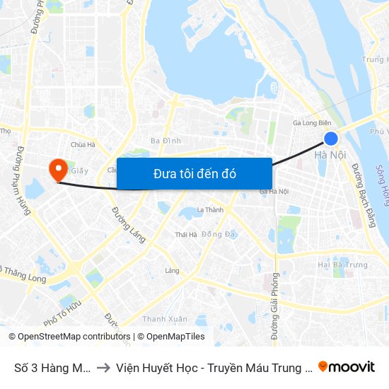 Số 3 Hàng Muối to Viện Huyết Học - Truyền Máu Trung Ương map