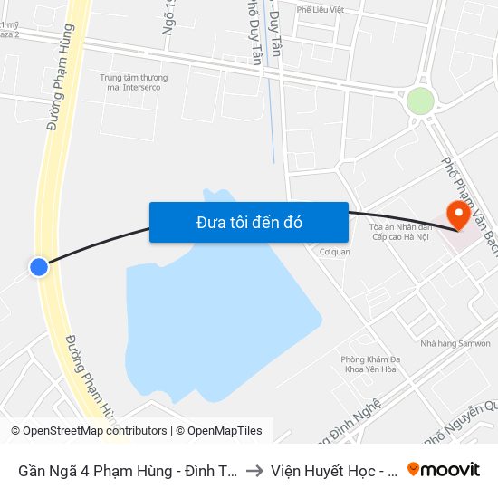 Gần Ngã 4 Phạm Hùng - Đình Thôn (Hướng Đi Khuất Duy Tiến)-Cột Sau to Viện Huyết Học - Truyền Máu Trung Ương map