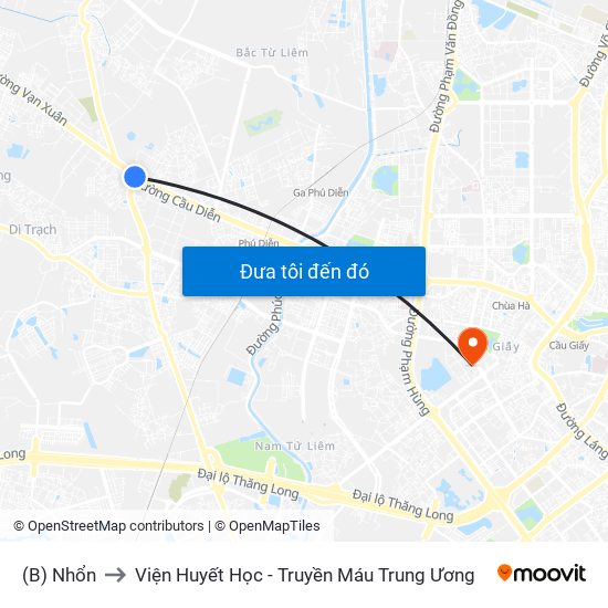 (B) Nhổn to Viện Huyết Học - Truyền Máu Trung Ương map