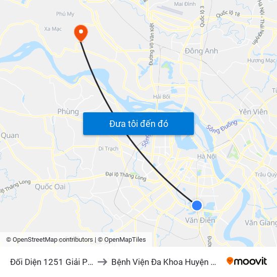 Đối Diện 1251 Giải Phóng to Bệnh Viện Đa Khoa Huyện Mê Linh map