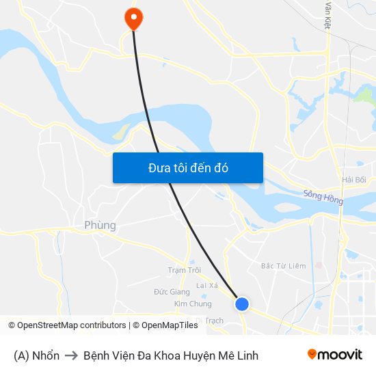 (A) Nhổn to Bệnh Viện Đa Khoa Huyện Mê Linh map