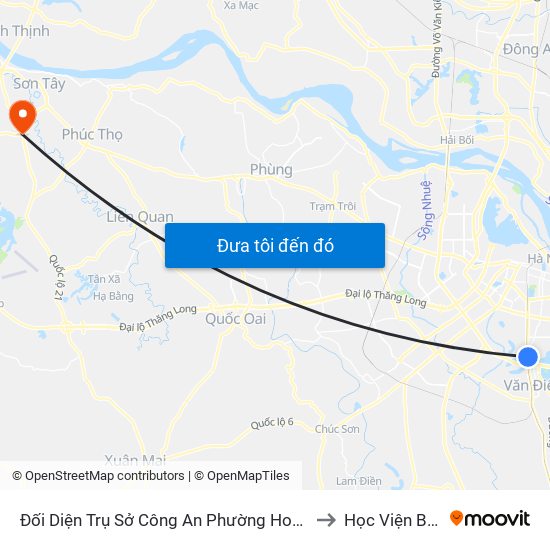 Đối Diện Trụ Sở Công An Phường Hoàng Liệt- 1277 Giải Phóng to Học Viện Biên Phòng map