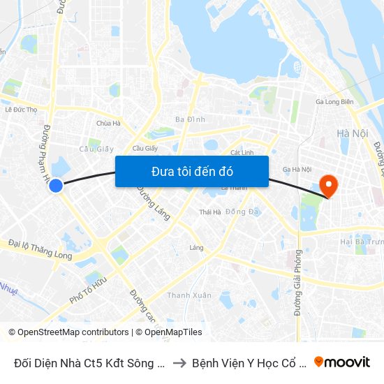 Đối Diện Nhà Ct5 Kđt Sông Đà Mỹ Đình - Phạm Hùng to Bệnh Viện Y Học Cổ Truyền Trung Ương map